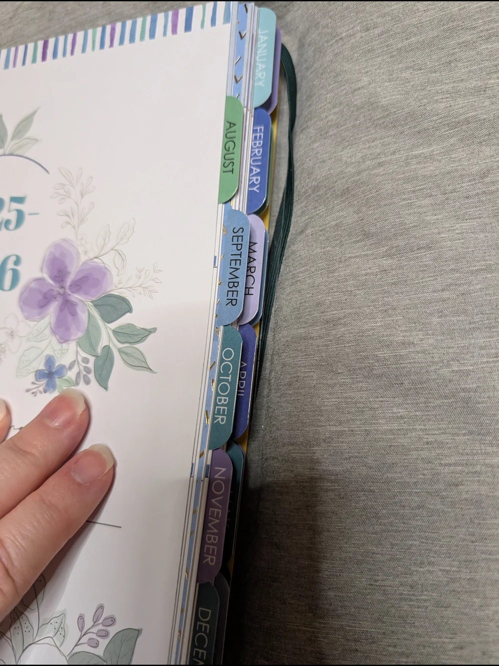 Floral Lemon 💜 Inspirational Spiral Planner